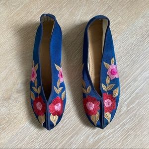 Handmade Embroidered Flats